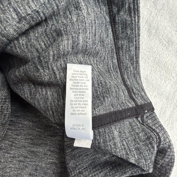Athleta Womens Gray Asymmetrical Zip Intention Jacket XXS Stretch Activewear - Picture 5 of 9